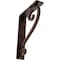 Ekena Millwork Edwards Wrought Iron Bracket, (Triple center brace), Antiqued Copper 2"W x 7 1/2"D x 10"H BKTM02X07X10TEDACO - alternate 1